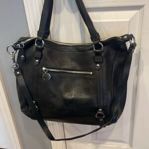 Coach pebbled leather satchel